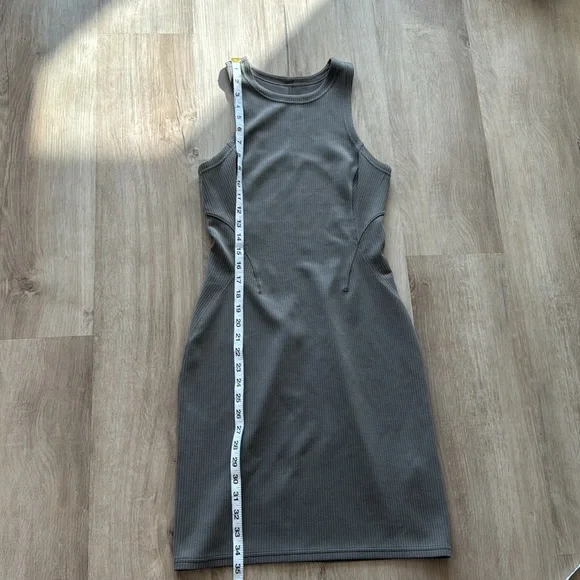 Lululemon Ribbed Softstreme Slim-Fit Tank Dress sz 4 - Picture 3 of 12